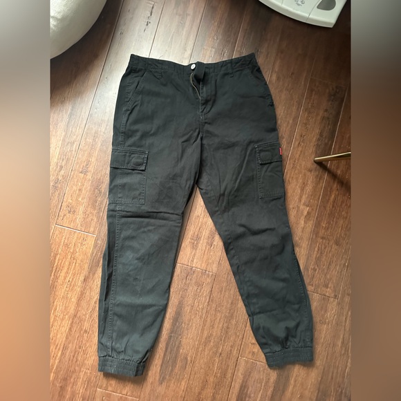 Dickies women’s  Black Elastic Waist  cargo jogger  Pants - Picture 2 of 5